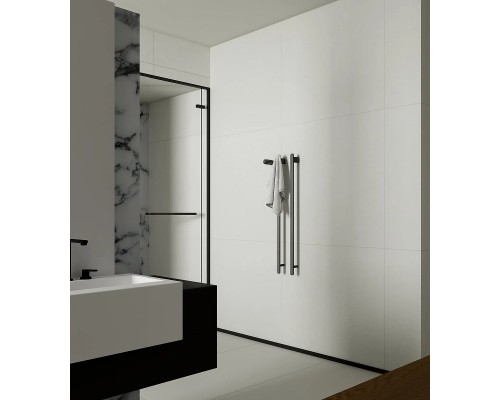 Электрический полотенцесушитель AQUAme 100х45 AQM3132GM цвет Темный металл шлифованный