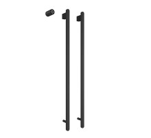 Электрический полотенцесушитель AQUAme 100х45 AQM3132MB цвет Черный матовый