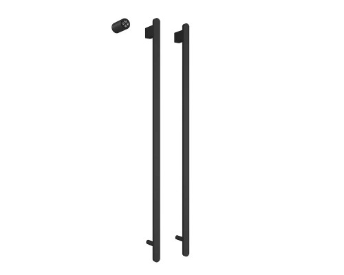 Электрический полотенцесушитель AQUAme 100х45 AQM3132MB цвет Черный матовый