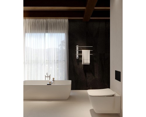 Электрический полотенцесушитель AQUAme 42х52 AQM3113CR цвет Хром