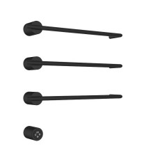 Электрический полотенцесушитель AQUAme 50х52 AQM3143MB цвет Черный матовый