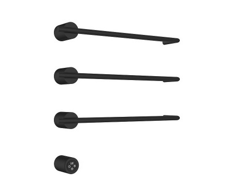 Электрический полотенцесушитель AQUAme 50х52 AQM3143MB цвет Черный матовый