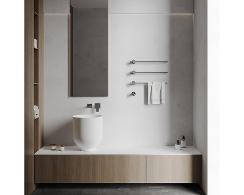 Электрический полотенцесушитель Abber Charme AH4003 цвет Хром