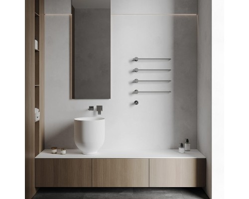 Электрический полотенцесушитель Abber Charme AH4004 цвет Хром