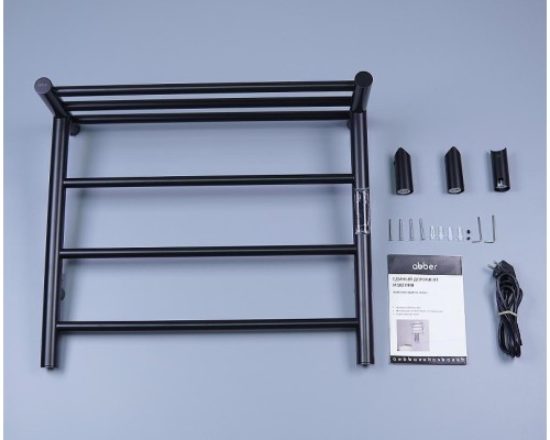 Электрический полотенцесушитель Abber Standard AH4614MB цвет Черный матовый