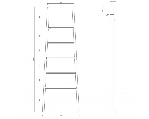 Электрический полотенцесушитель Abber Treppe AH4705MW цвет Белый матовый