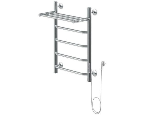 Электрический полотенцесушитель Aquanet Fiona 60х40 R 281997 с полкой цвет Хром