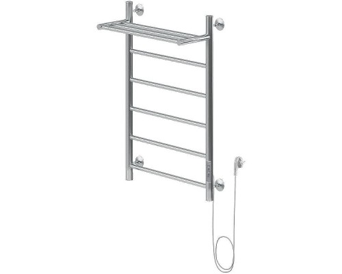 Электрический полотенцесушитель Aquanet Mauro 80х50 R 282007 с полкой Хром