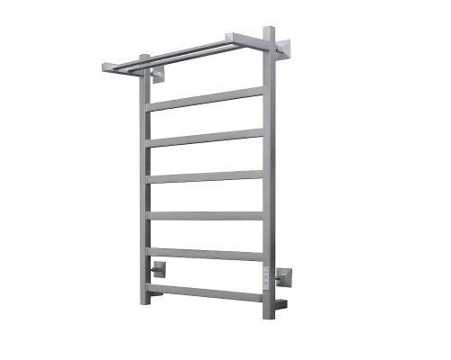 Электрический полотенцесушитель Aringa Порто 80х50 AR03042CHM с полкой цвет Хром матовый