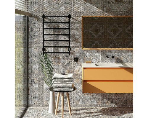 Электрический полотенцесушитель Aringa Порто 80x50 AR03012BL Черный