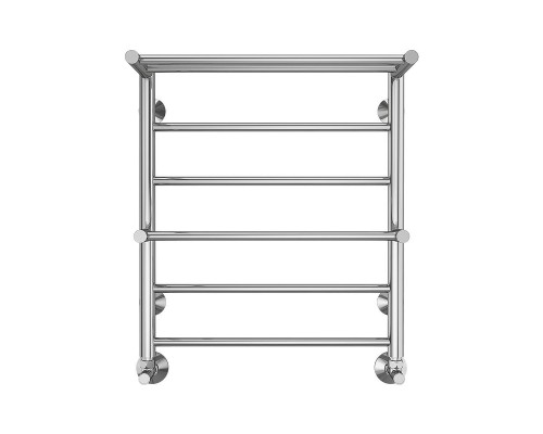 Водяной полотенцесушитель Terminus Анкона П6 500x600 4670078529954 с полкой цвет Хром, нижнее подключение, G 1/2" ВР