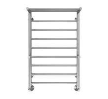 Водяной полотенцесушитель Terminus Анкона П8 500x800 4670078529978 с полкой цвет Хром, нижнее подключение, G 1/2" ВР