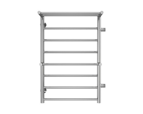 Водяной полотенцесушитель Terminus Анкона П8 500х800 бп500 4670078529961 с полкой цвет Хром, боковое подключение, G 1" НР