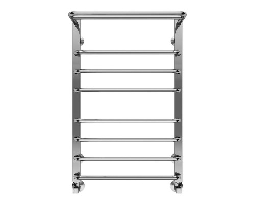 Водяной полотенцесушитель Terminus Арктур П8 500х800 4670078529466 с полкой цвет Хром, нижнее подключение, G 1/2" ВР, с угловым соединением