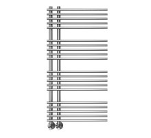 Водяной полотенцесушитель Terminus Астра П20 70х1000 4670078530493 цвет Хром, нижнее подключение, G 1/2" ВР, с комплектом вентилей