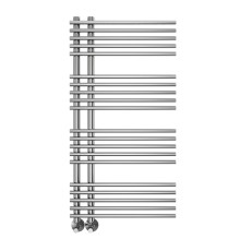 Водяной полотенцесушитель Terminus Астра П20 70х1000 4670078530493 цвет Хром, нижнее подключение, G 1/2" ВР, с комплектом вентилей