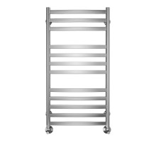 Водяной полотенцесушитель Terminus Авиэль П12 500х1000 4670078529213 цвет Хром, нижнее подключение, G 1/2" ВР, с угловым соединением