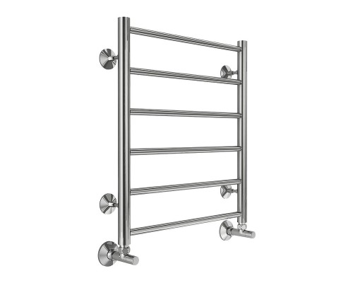 Водяной полотенцесушитель Terminus Аврора П6 500x600 4670078529893 цвет Хром, нижнее подключение, G 1/2" ВР