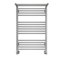 Водяной полотенцесушитель Terminus Аврора П16 500х800 4670078529428 с полкой цвет Хром, нижнее подключение, G 1/2" ВР, с угловым соединением