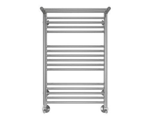 Водяной полотенцесушитель Terminus Аврора П16 500х800 4670078529428 с полкой цвет Хром, нижнее подключение, G 1/2" ВР, с угловым соединением