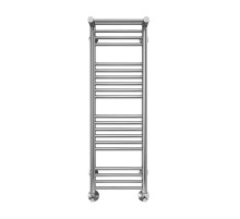 Водяной полотенцесушитель Terminus Аврора П20 300x1000 4670078529848 с полкой цвет Хром, нижнее подключение, G 1/2" ВР, с угловым соединением