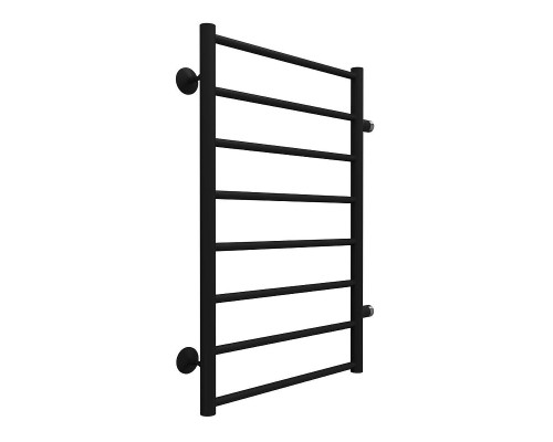 Водяной полотенцесушитель Terminus Аврора П8 500х800 бп500 4670078543479 цвет Черный матовый, боковое подключение, G 1" НР