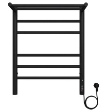 Электрический полотенцесушитель Terminus Аврора П6 450х600 КС 4670078556912 с полкой цвет Черный матовый