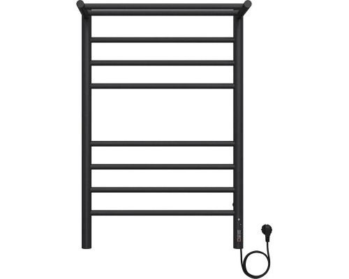 Электрический полотенцесушитель Terminus Аврора П8 500х800 КС 4670078556974 с полкой цвет Черный матовый