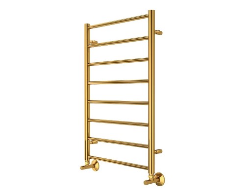 Водяной полотенцесушитель Terminus Аврора П8 500х800 4670078566270 цвет Золото, нижнее подключение, G 1/2" ВР