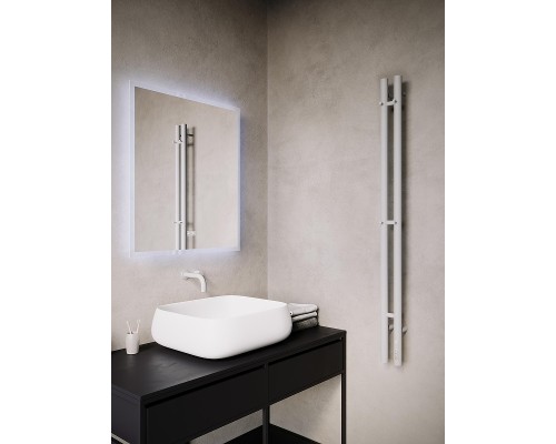 Электрический полотенцесушитель Terminus Дуо 120 4670078573889 цвет Белый матовый