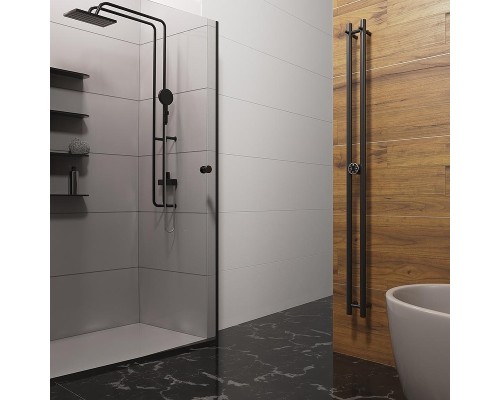 Электрический полотенцесушитель Terminus Дуо 1600 4670078532169 цвет Черный матовый