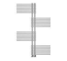 Водяной полотенцесушитель Terminus Европа П28 70х1400 4670078530639 цвет Хром, нижнее подключение, G 1/2" ВР, с комплектом вентилей