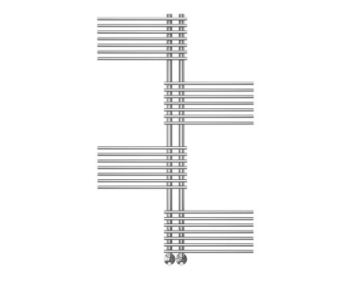 Водяной полотенцесушитель Terminus Европа П28 70х1400 4670078530639 цвет Хром, нижнее подключение, G 1/2" ВР, с комплектом вентилей