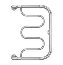 Водяной полотенцесушитель Terminus Фокстрот (1) 600x400 4620768881312 с полкой цвет Хром, боковое подключение, G 1" НР