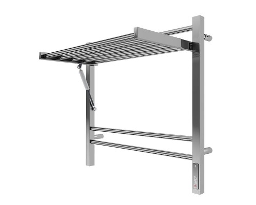 Электрический полотенцесушитель Terminus Горизонт П8 600х600 4670078543424 с полкой цвет Хром