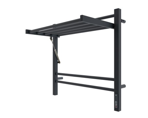 Электрический полотенцесушитель Terminus Горизонт П8 600х600 4670078543523 с полкой цвет Черный муар