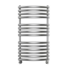 Водяной полотенцесушитель Terminus Капри П14 500х1000 4670078530646 цвет Хром, нижнее подключение, G 1/2" ВР, с комплектом вентилей