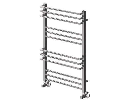 Водяной полотенцесушитель Terminus Кельн П12 500х800 4630080268364 цвет Хром, нижнее подключение, G 1/2" ВР, с комплектом вентилей