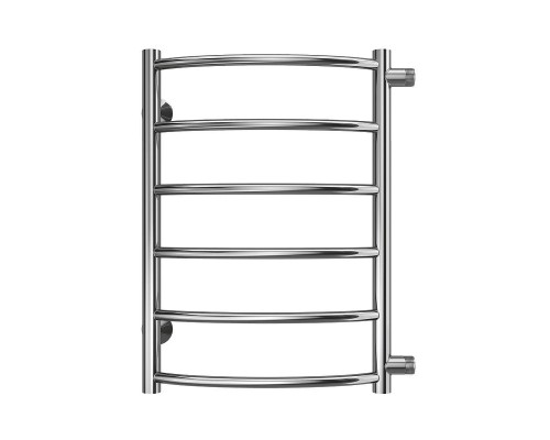 Водяной полотенцесушитель Terminus Классик П6 400х600 бп500 4670078530196 цвет Хром, боковое подключение, G 1" НР