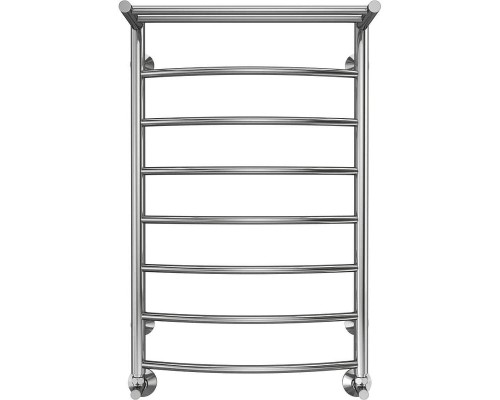 Водяной полотенцесушитель Terminus Классик П8 500х800 4670078554604 с полкой цвет Хром, нижнее подключение, G 1/2" ВР