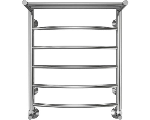 Водяной полотенцесушитель Terminus Классик П6 500х600 4670078556752 с полкой цвет Хром, нижнее подключение, G 1/2" ВР