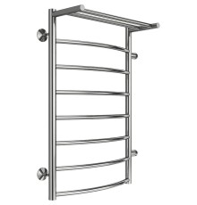 Водяной полотенцесушитель Terminus Классик П8 500х800 бп 500 4670078556769 с полкой цвет Хром, боковое подключение, G 1" НР