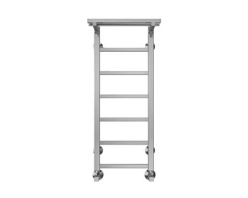 Водяной полотенцесушитель Terminus Контур П7 300х800 4670078529695 с полкой цвет Хром, нижнее подключение, G 1/2" ВР, с угловым соединением