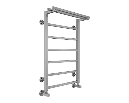 Водяной полотенцесушитель Terminus Контур П7 500х800 4670078529718 с полкой цвет Хром, нижнее подключение, G 1/2" ВР, с угловым соединением