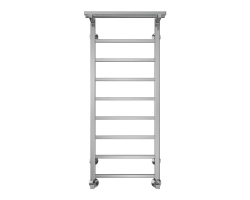 Водяной полотенцесушитель Terminus Контур П9 400х1000 4670078529732 с полкой цвет Хром, нижнее подключение, G 1/2" ВР, с угловым соединением