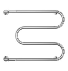 Водяной полотенцесушитель Terminus М-образный с/п (1) 600x700 4620768880568 с полкой цвет Хром, боковое подключение, G 1" НР