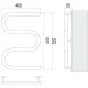 Электрический полотенцесушитель Terminus М-образный 400x500 4620768883903 цвет Хром