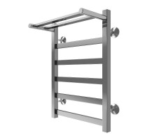 Водяной полотенцесушитель Terminus Ното П6 400х600 4670078560704 с полкой цвет Хром, нижнее подключение, G 1/2" ВР