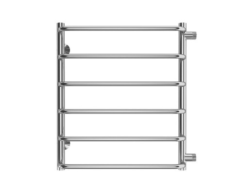 Водяной полотенцесушитель Terminus Стандарт П6 500х600 бп500 4670078530349 цвет Хром, боковое подключение, G 1" НР