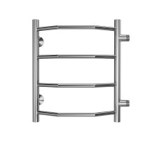 Водяной полотенцесушитель Terminus Виктория П4 400х500 бп320 4670078530042 цвет Хром, боковое подключение, G 1" НР